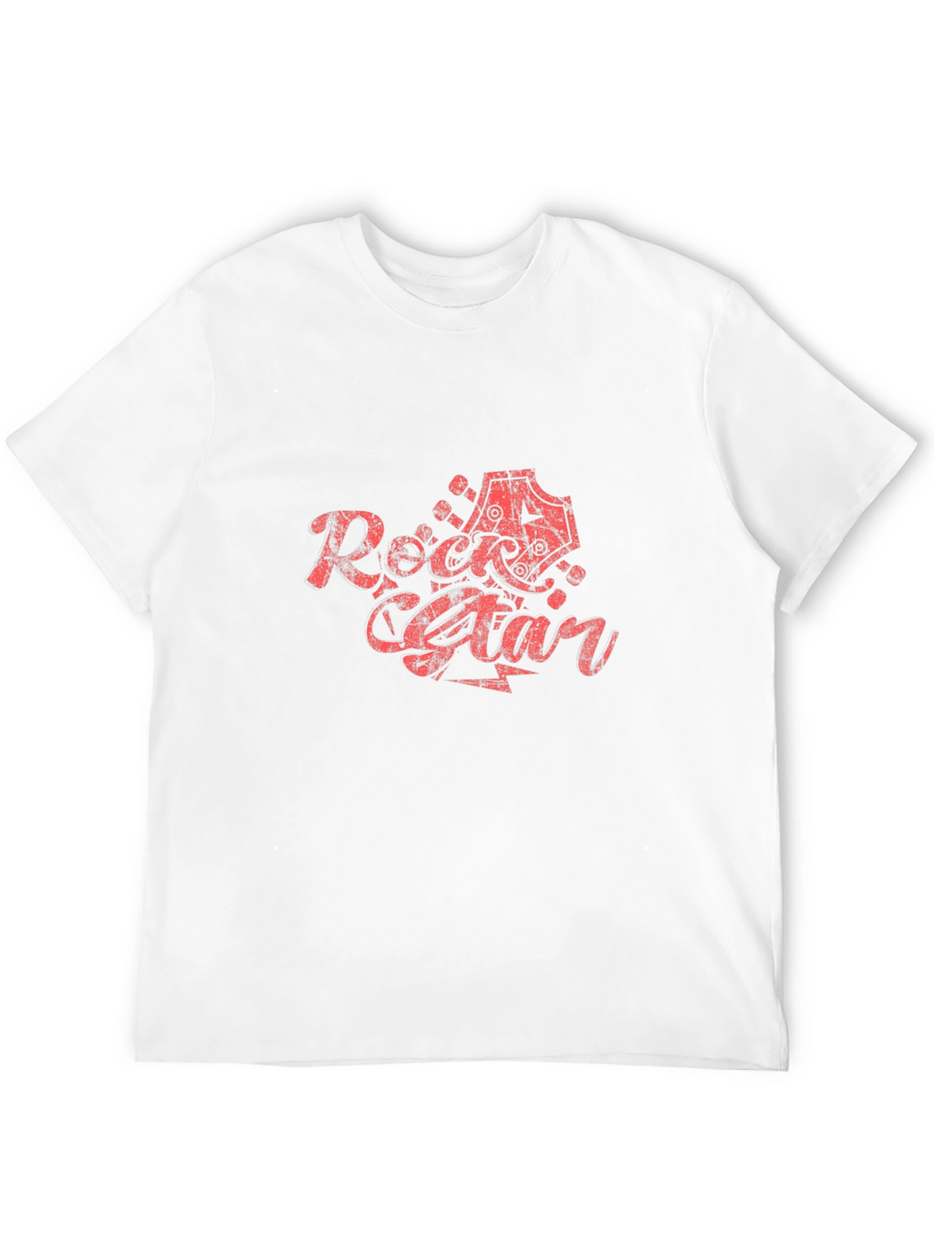 Rock Star Graphic Print T-Shirt - Black