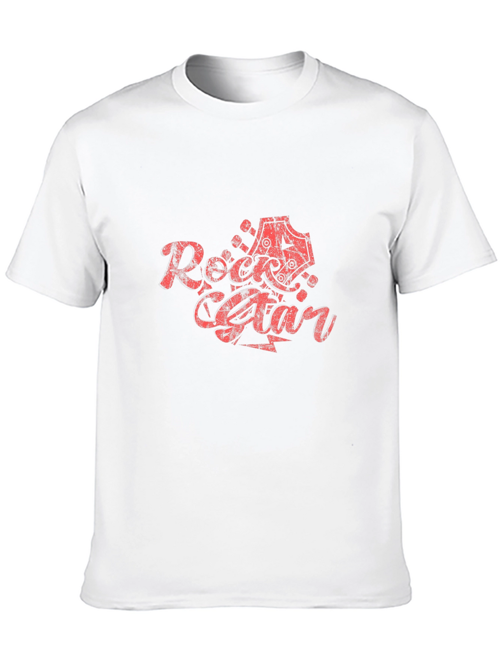 Rock Star Graphic Print T-Shirt - Black