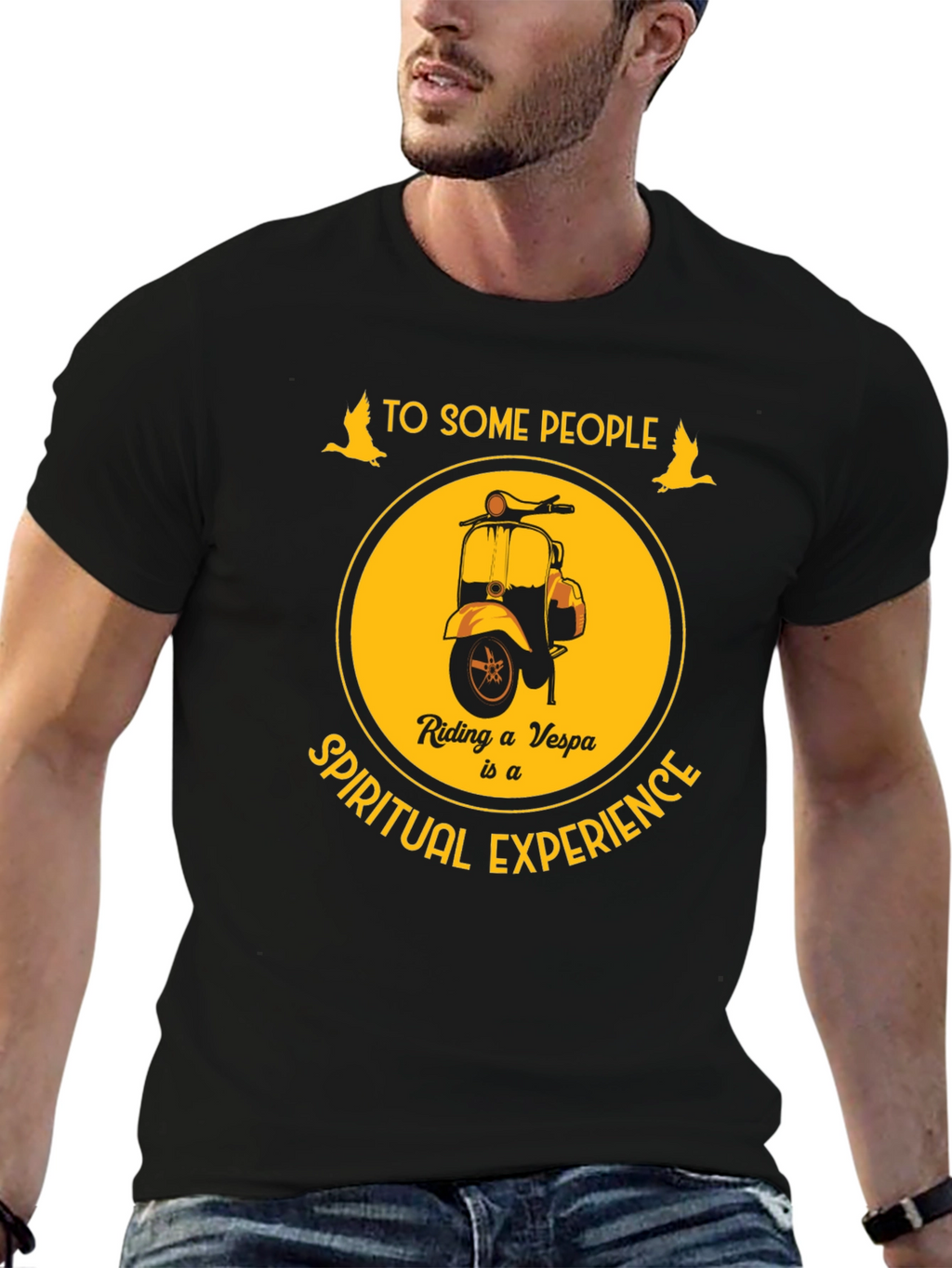 Vespa Spiritual Experience Graphic T-Shirt