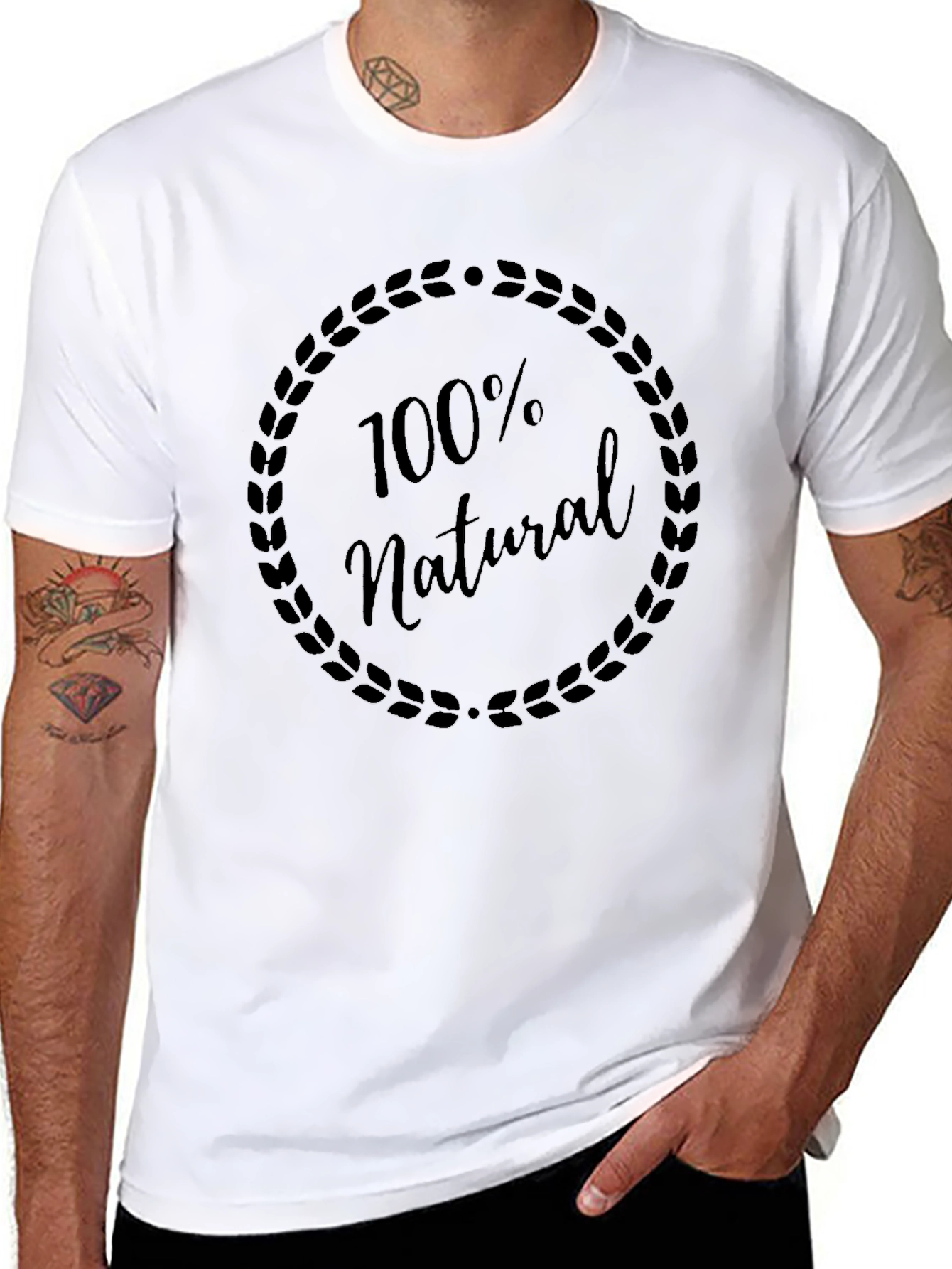 100% Natural Graphic Tee - Eco Friendly Style
