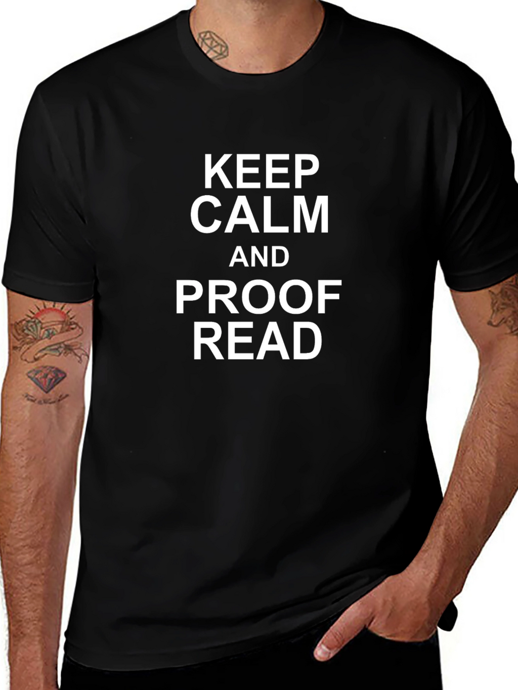 Keep Calm and Proof Read Graphic T-Shirt