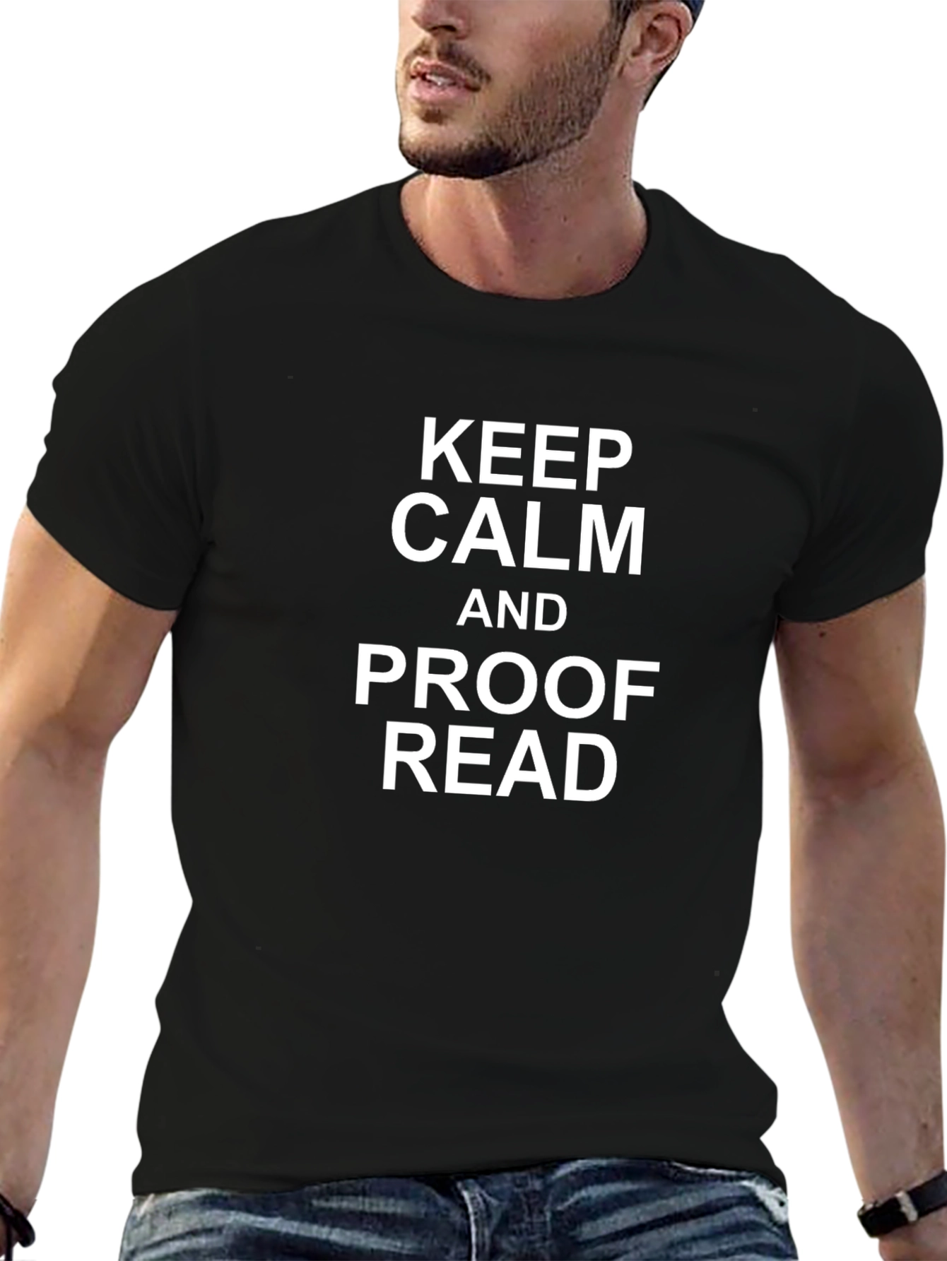 Keep Calm and Proof Read Graphic T-Shirt