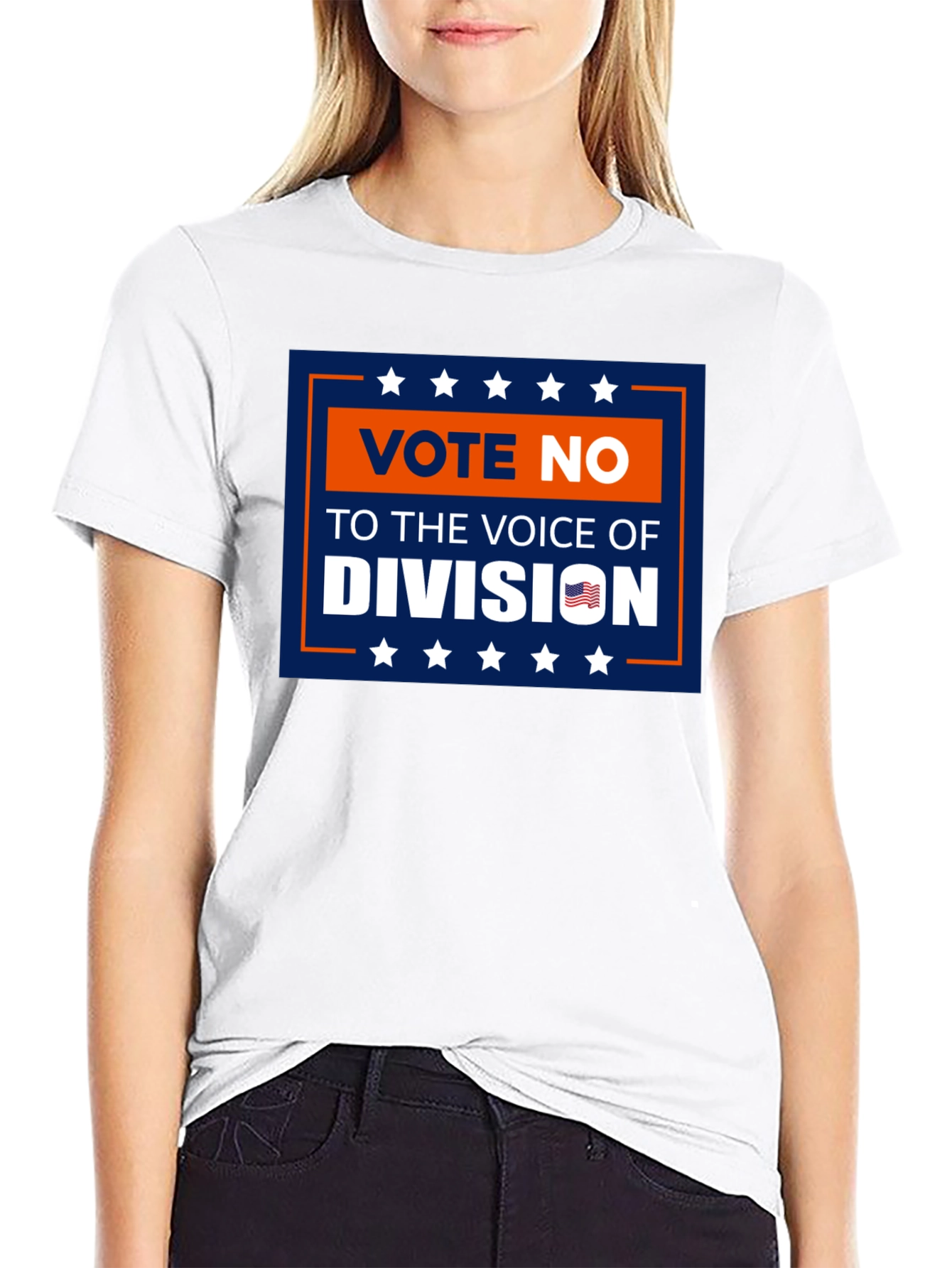 Vote No T-Shirt: Voice of Division Patriotic Tee
