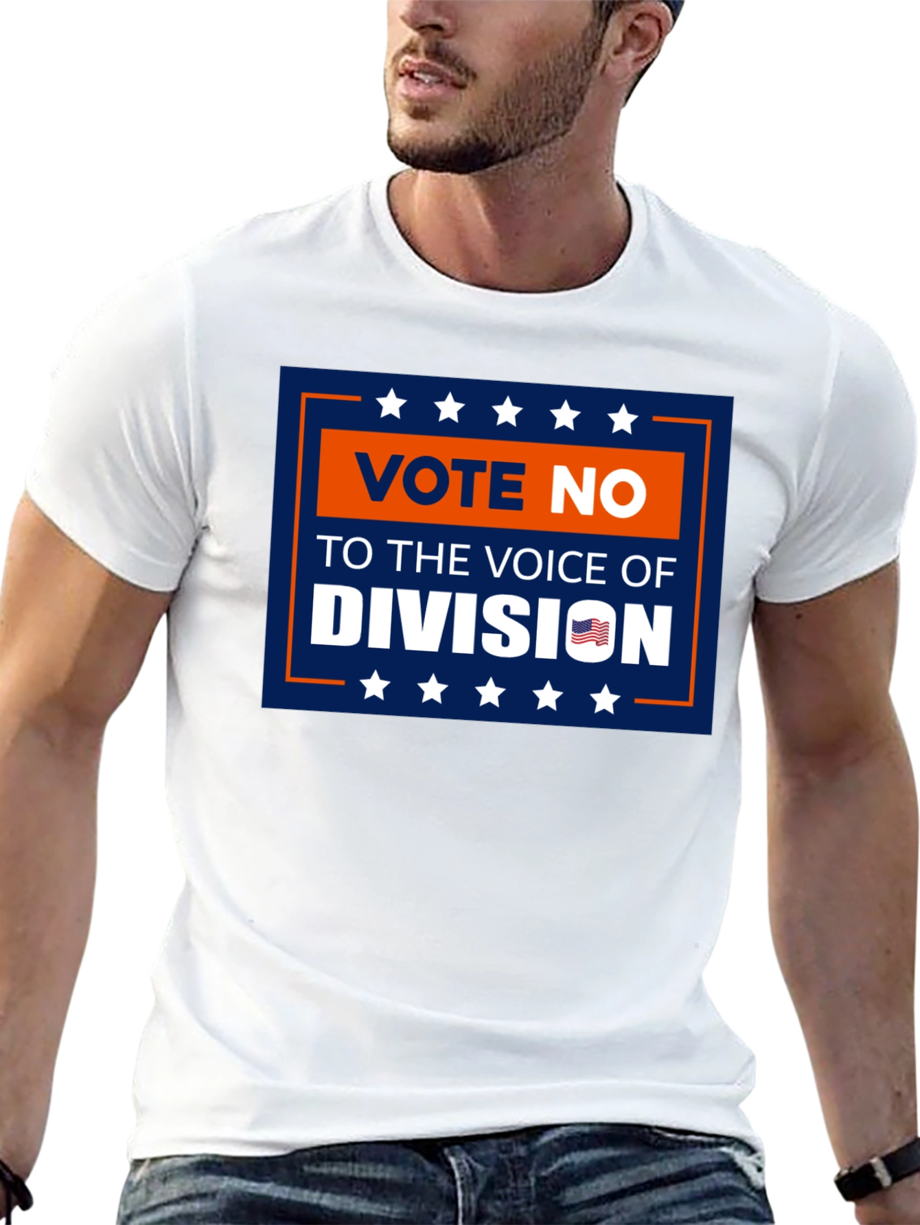 Vote No T-Shirt: Voice of Division Patriotic Tee