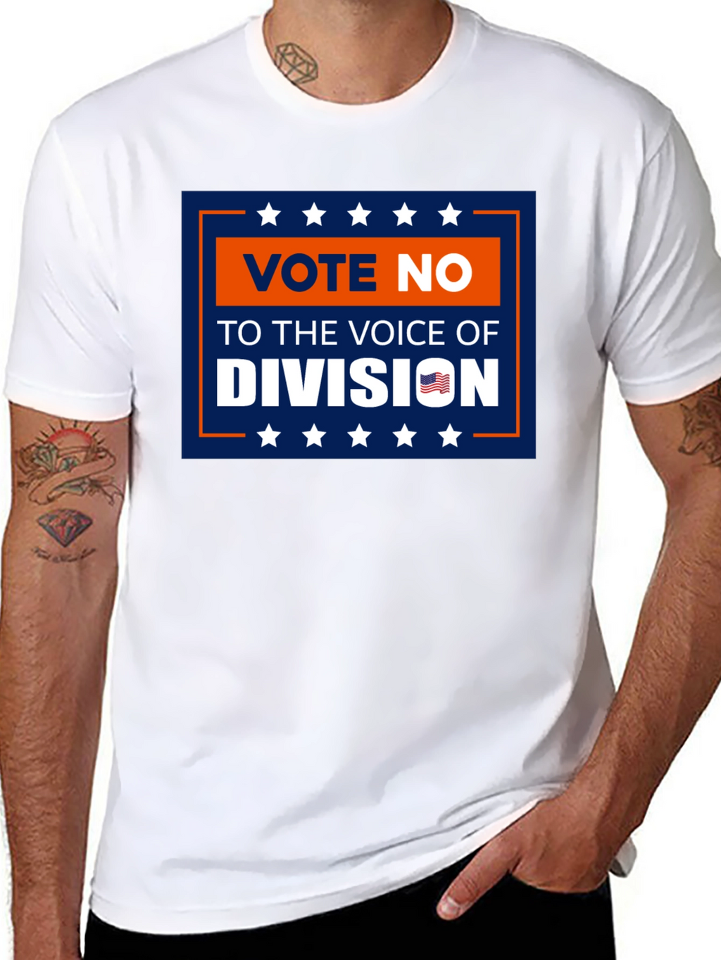 Vote No T-Shirt: Voice of Division Patriotic Tee
