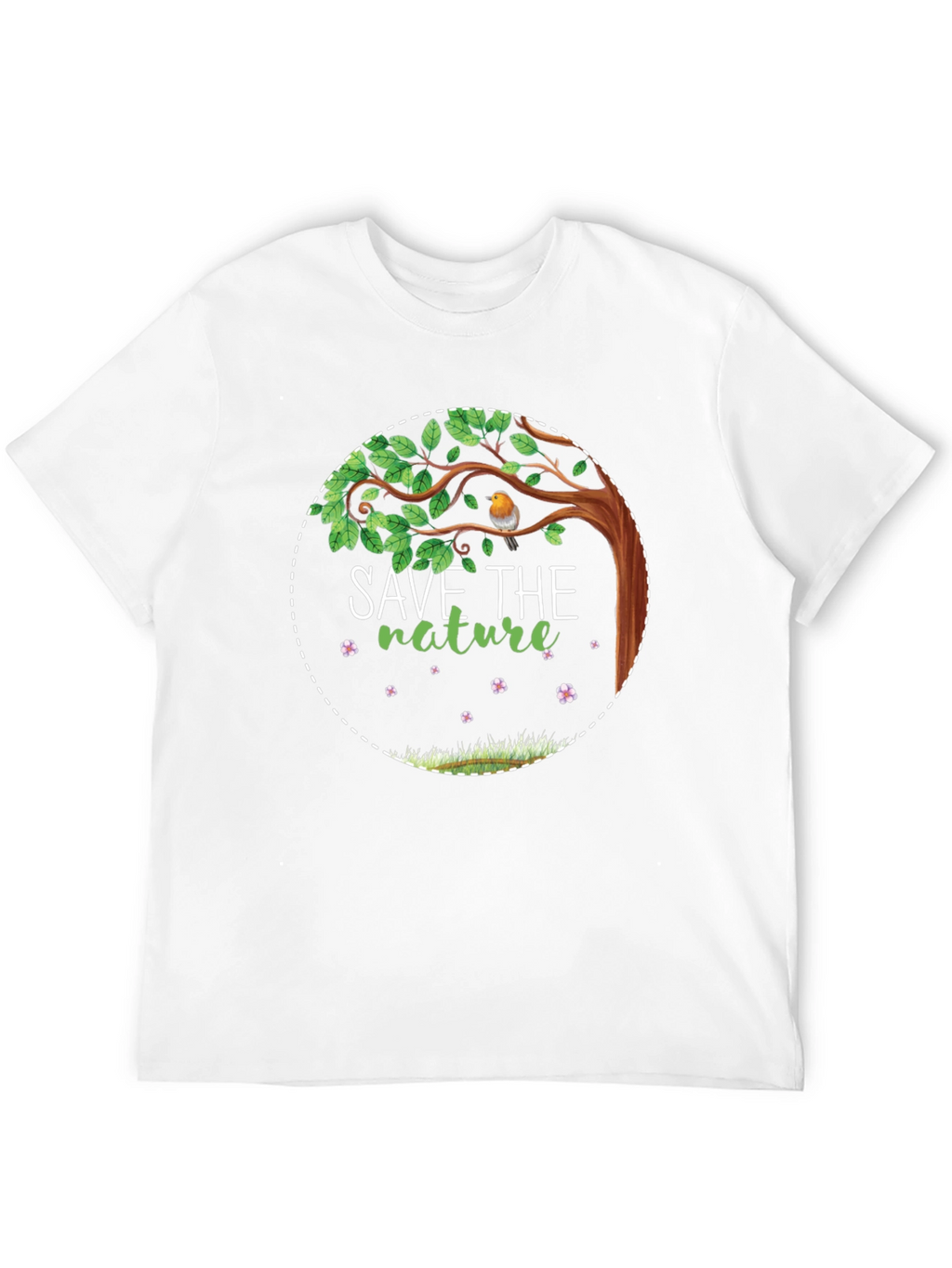 Save the Nature Graphic Tee - Eco-Friendly Design