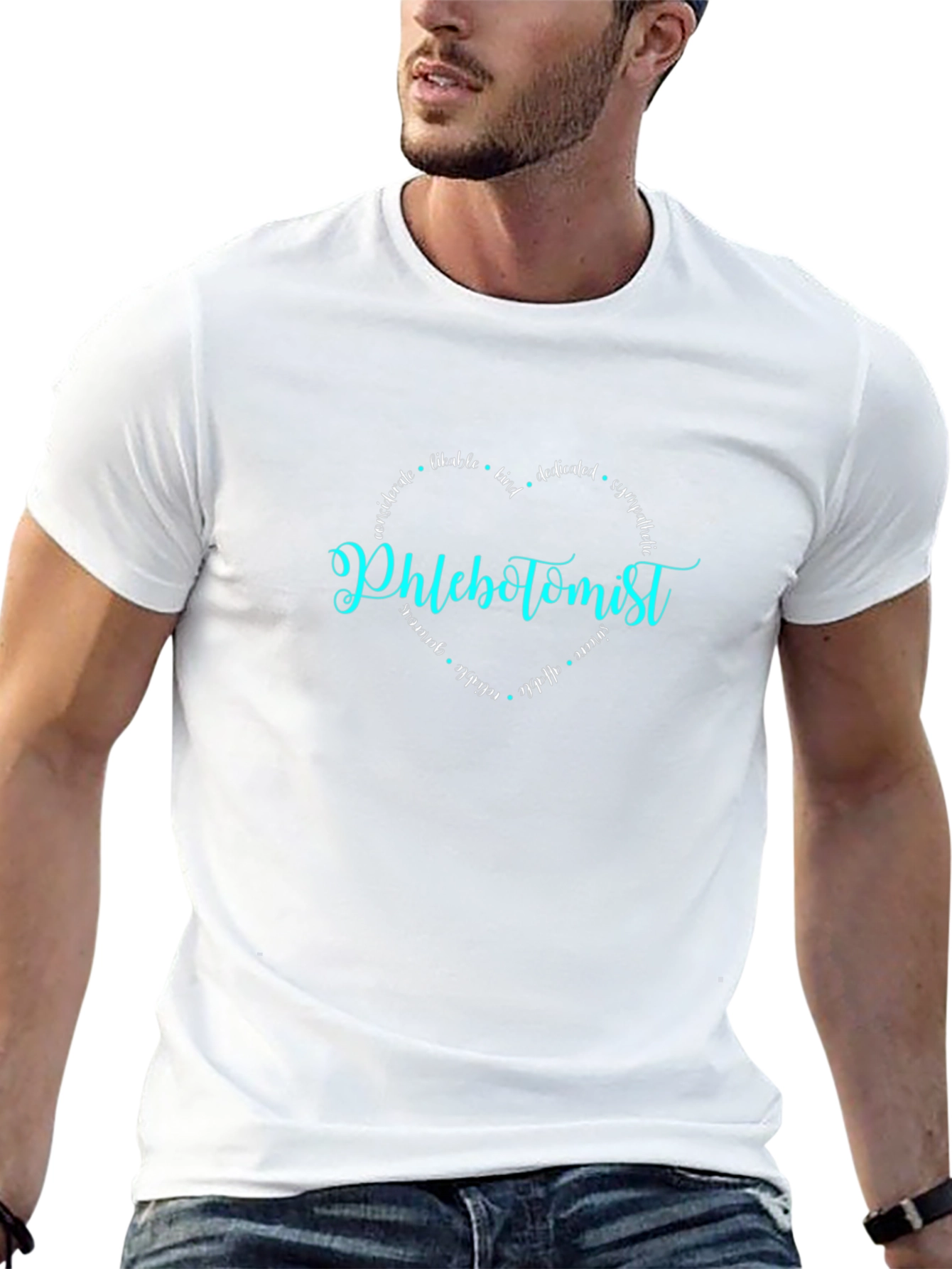 Phlebotomist Heart Graphic T-Shirt