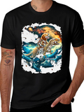 Dog Riding T-Rex T-Shirt