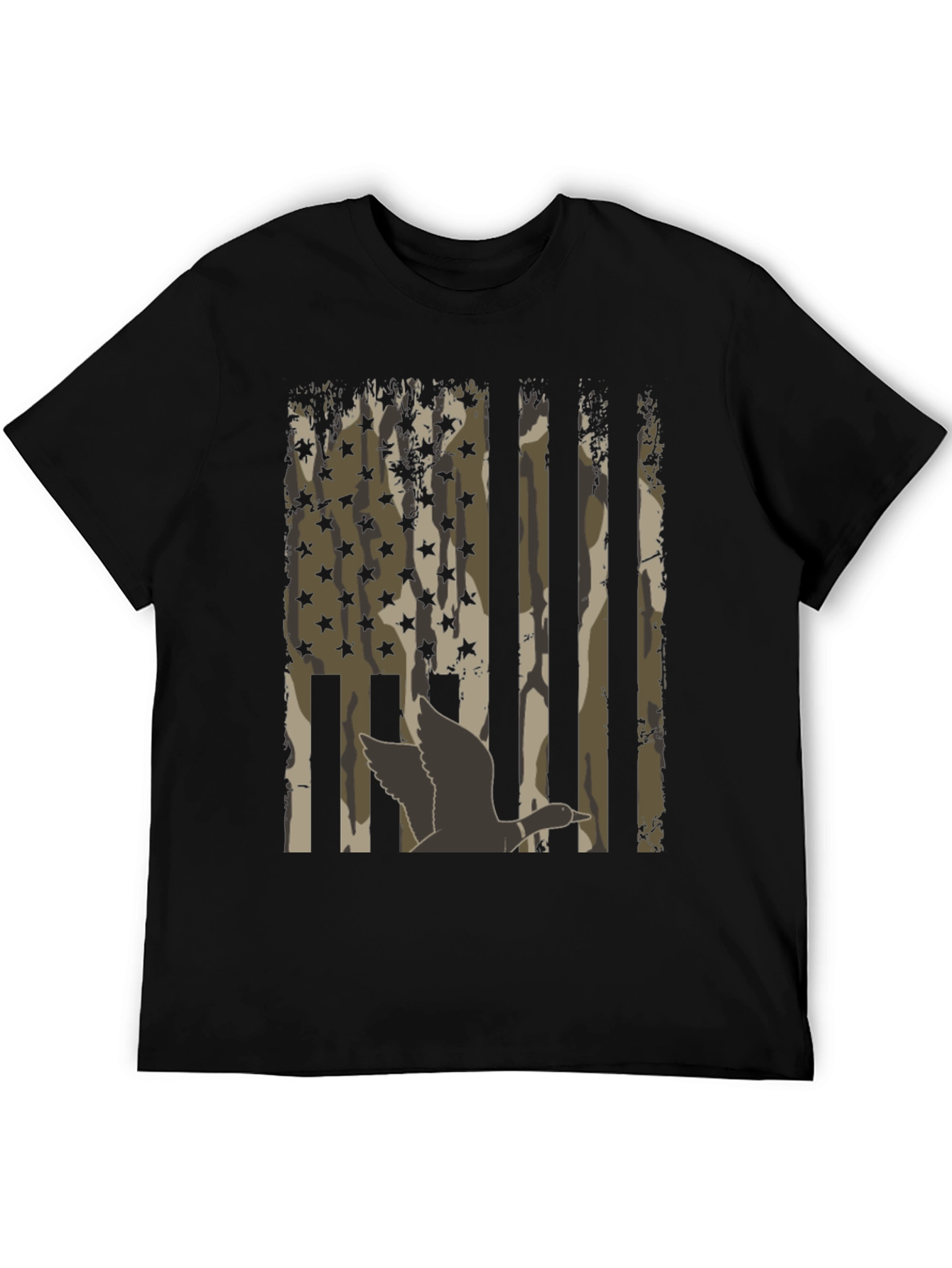 Duck Camo USA Flag T-Shirt
