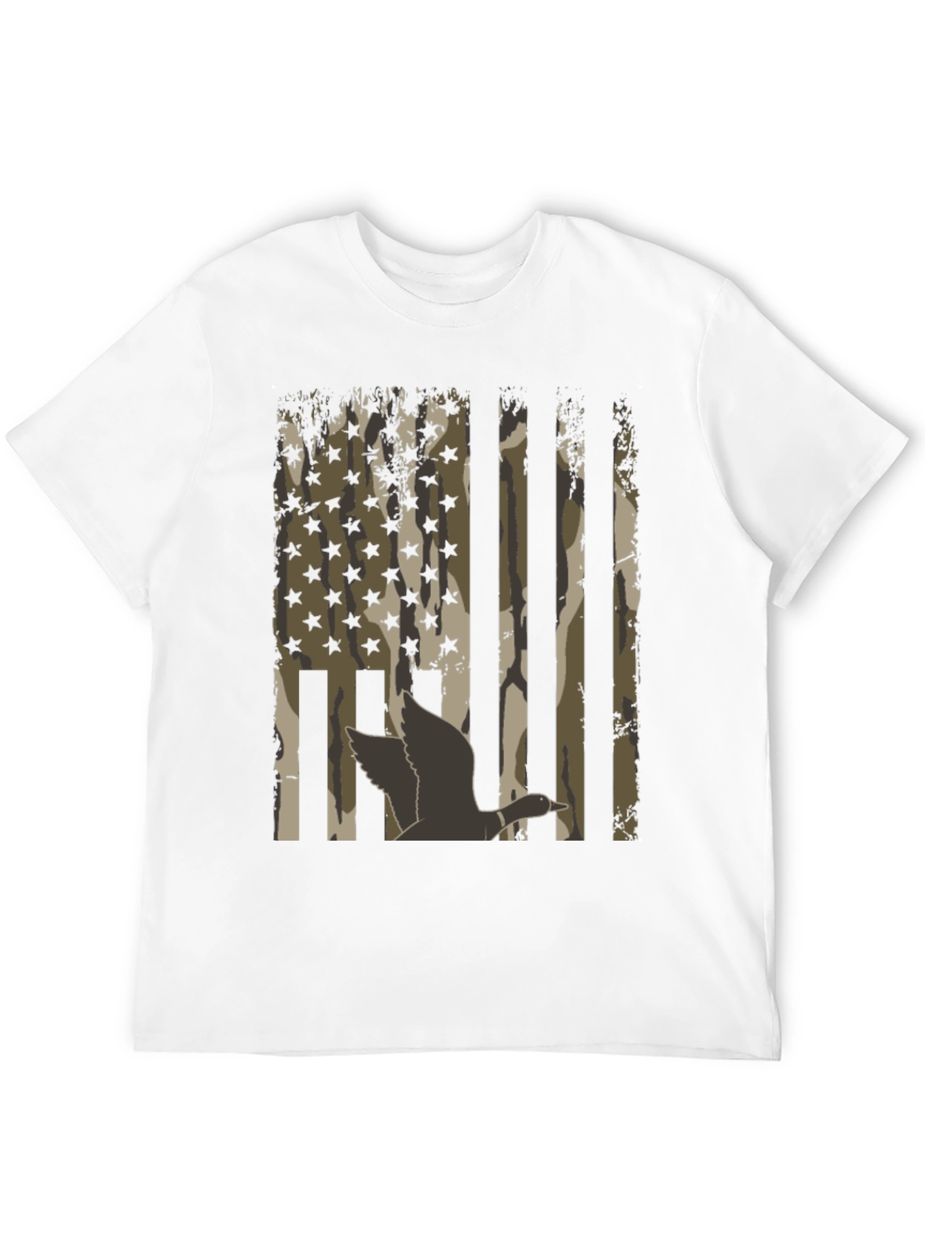 Duck Camo USA Flag T-Shirt