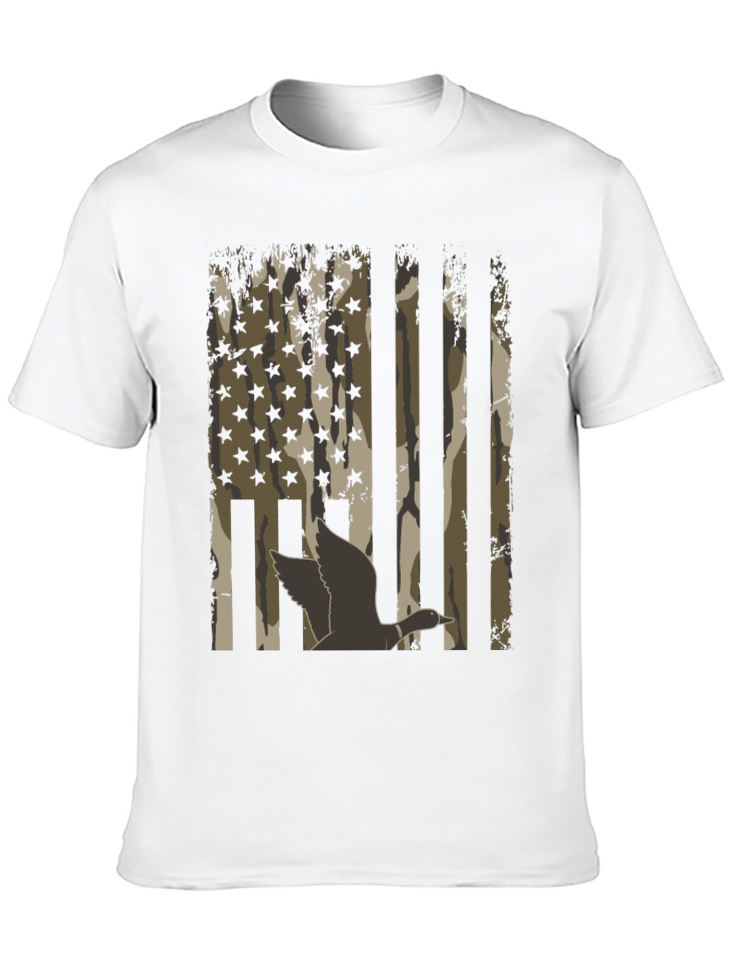 Duck Camo USA Flag T-Shirt