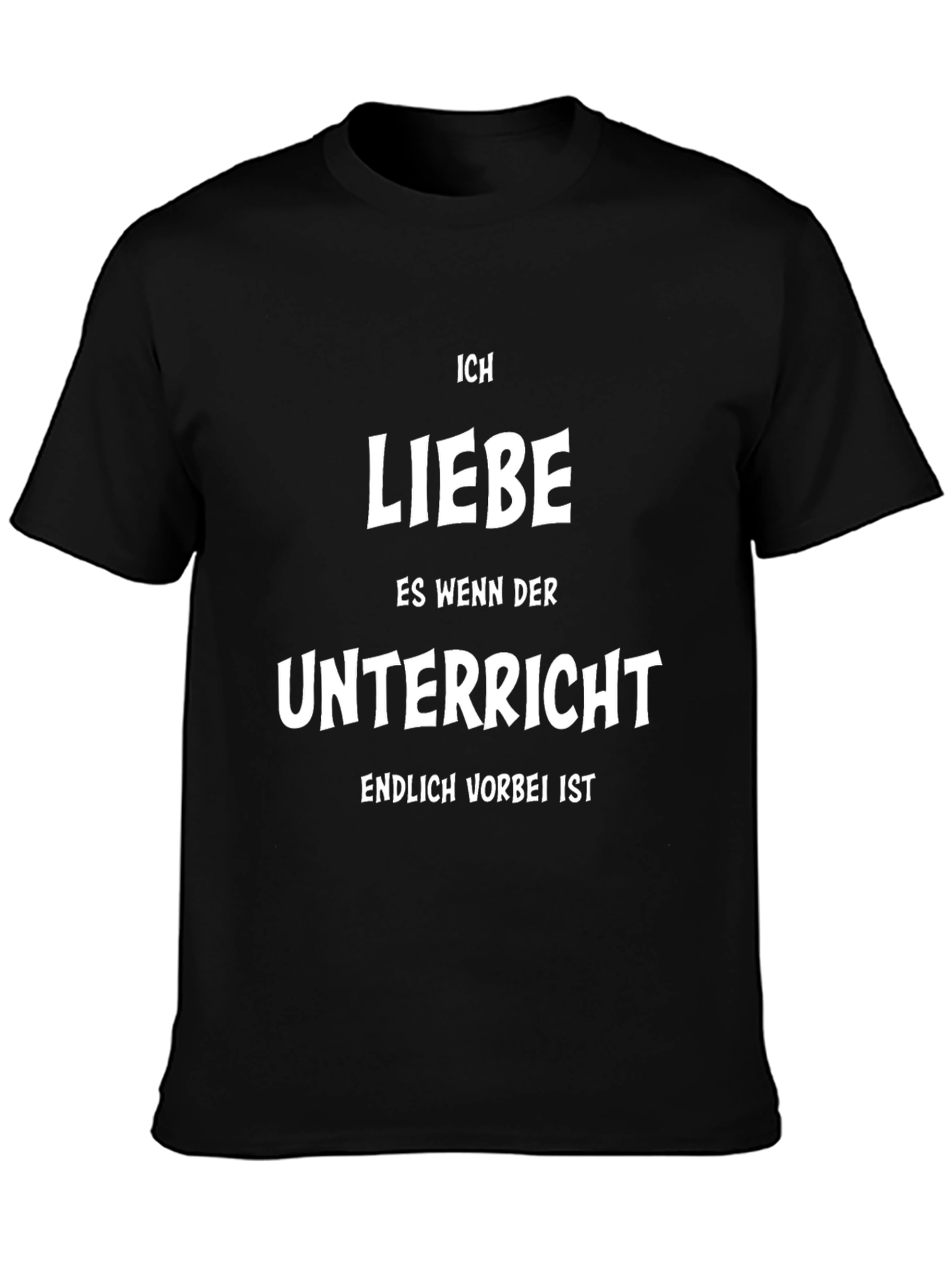 Ich Liebe Unterricht T-Shirt - German Text Graphic Tee