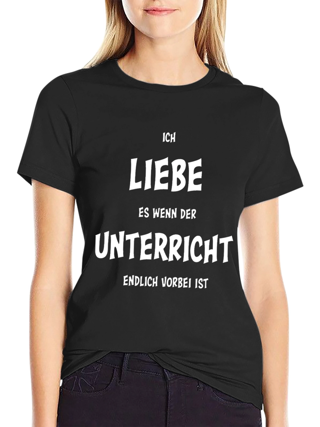 Ich Liebe Unterricht T-Shirt - German Text Graphic Tee