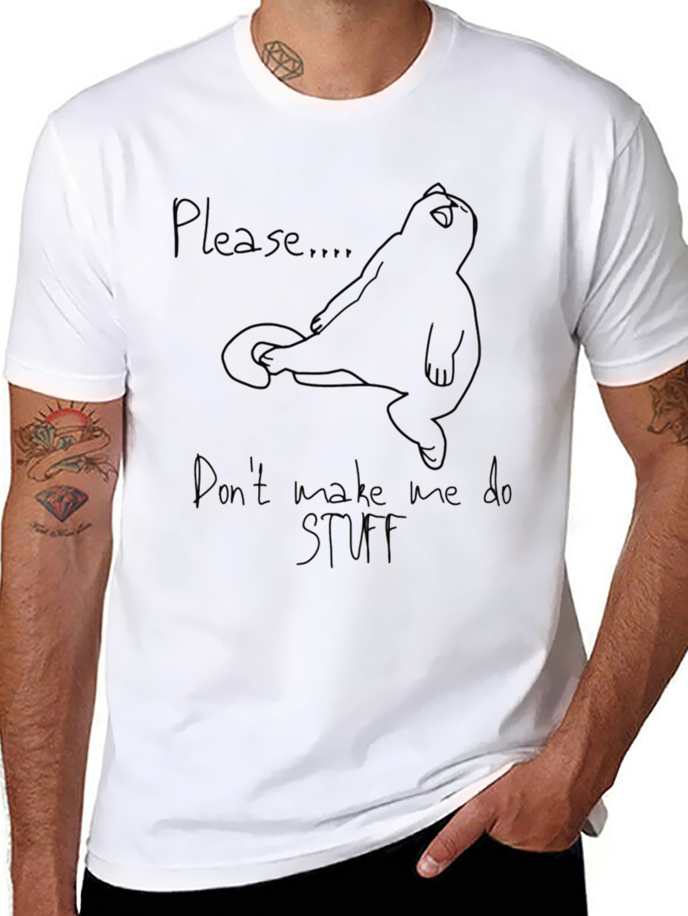 Please Dont Make Me Do Stuff T-Shirt
