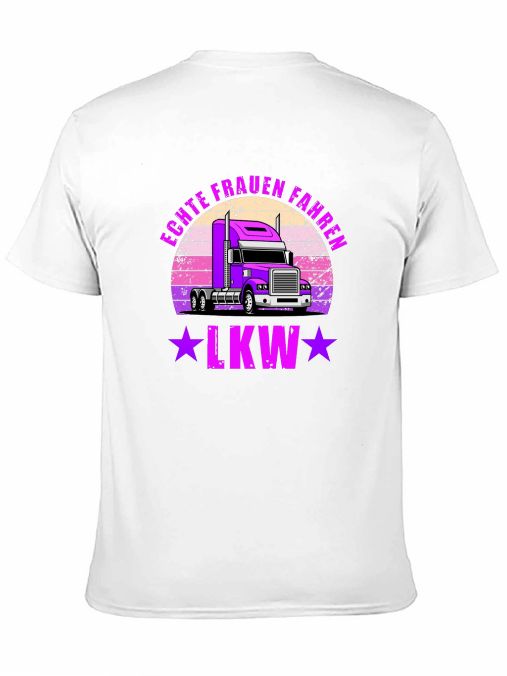 Echte Frauen Fahren LKW Trucker T-Shirt