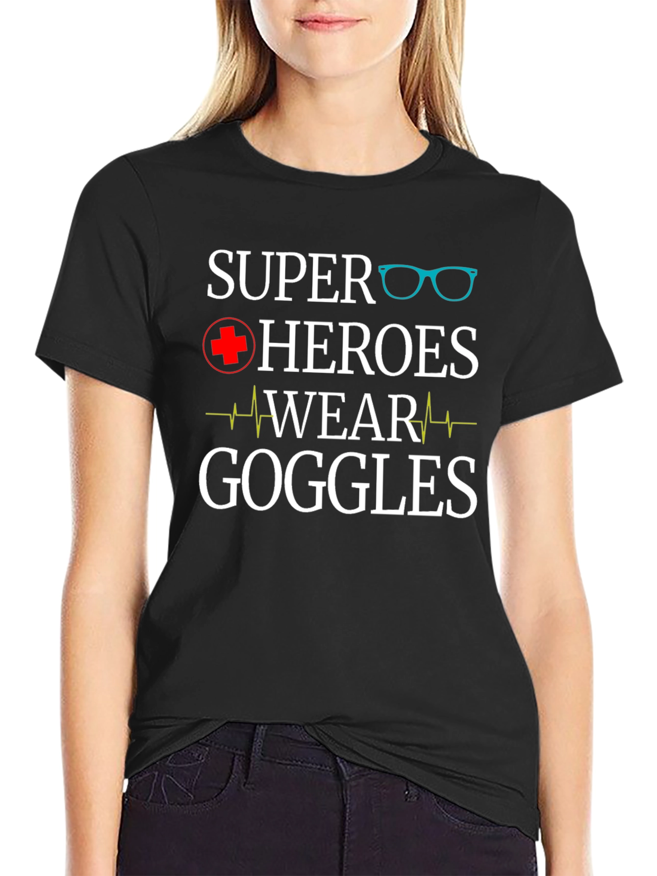 Super Heroes Wear Goggles T-Shirt