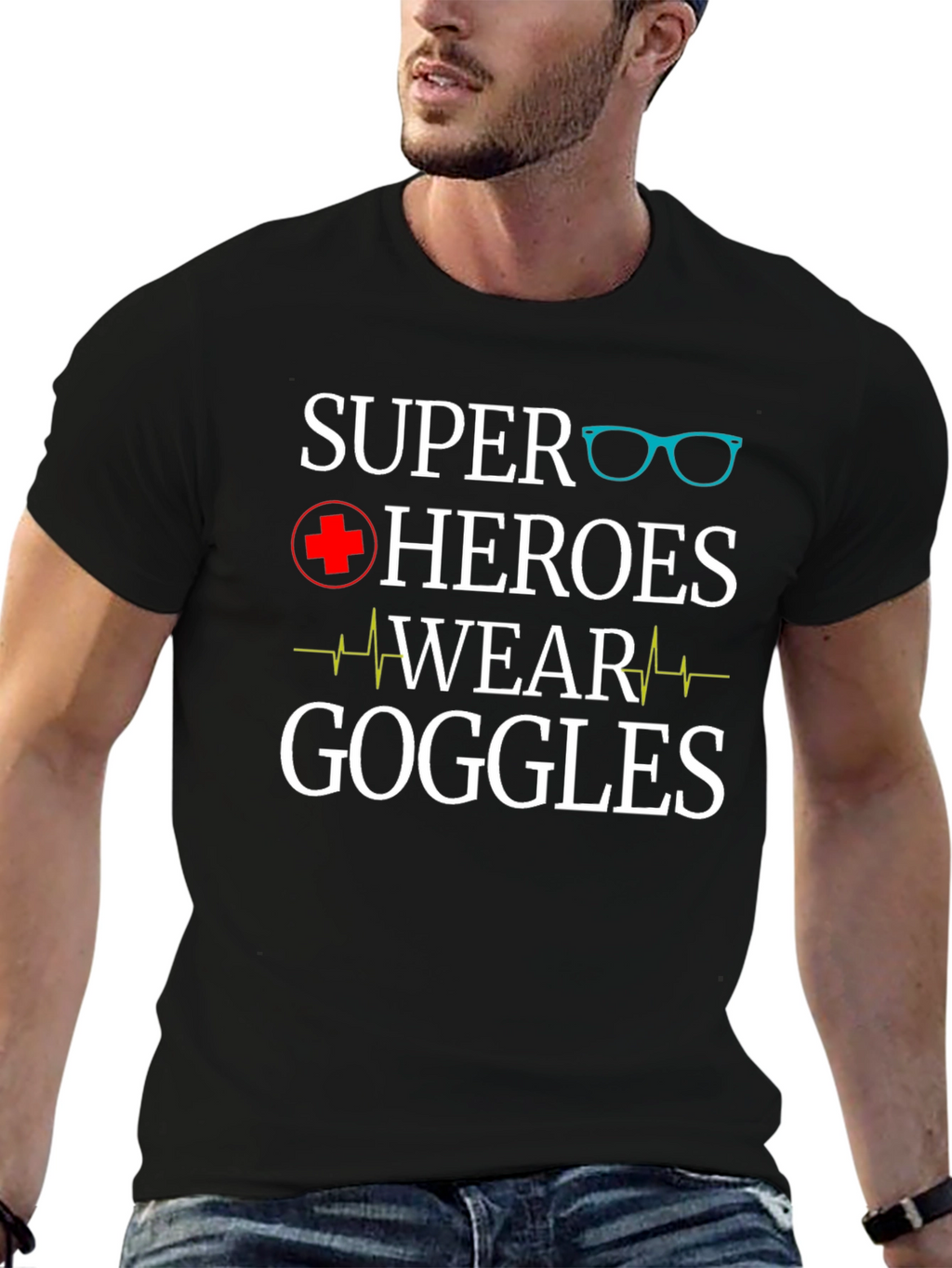 Super Heroes Wear Goggles T-Shirt