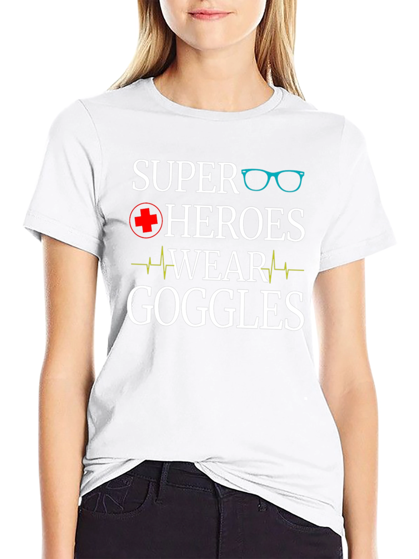 Super Heroes Wear Goggles T-Shirt