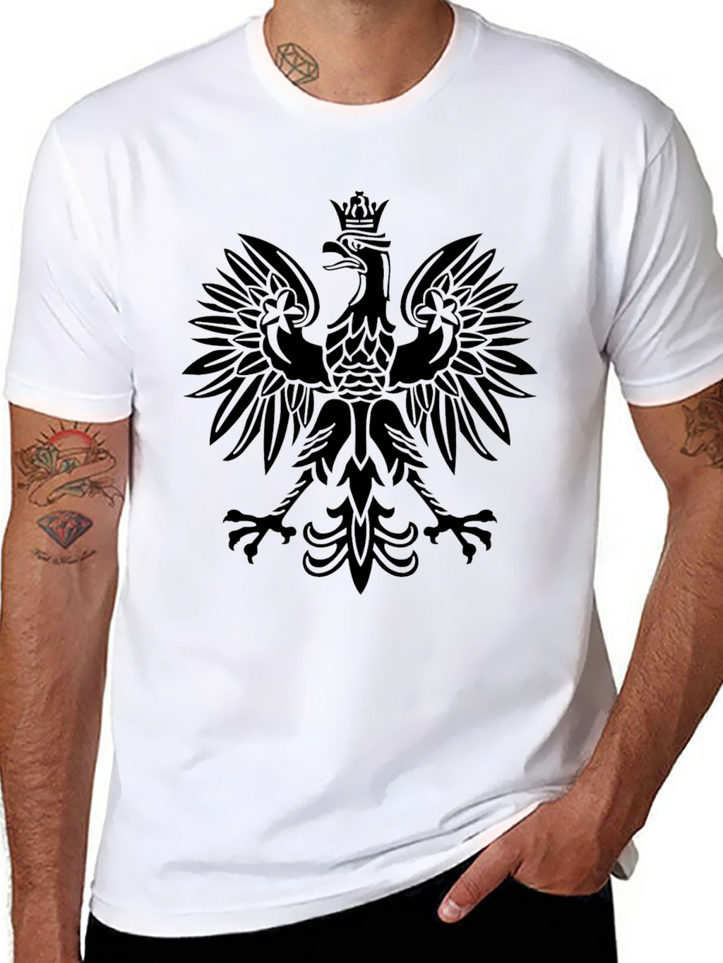 Black Eagle Graphic T-Shirt for Men