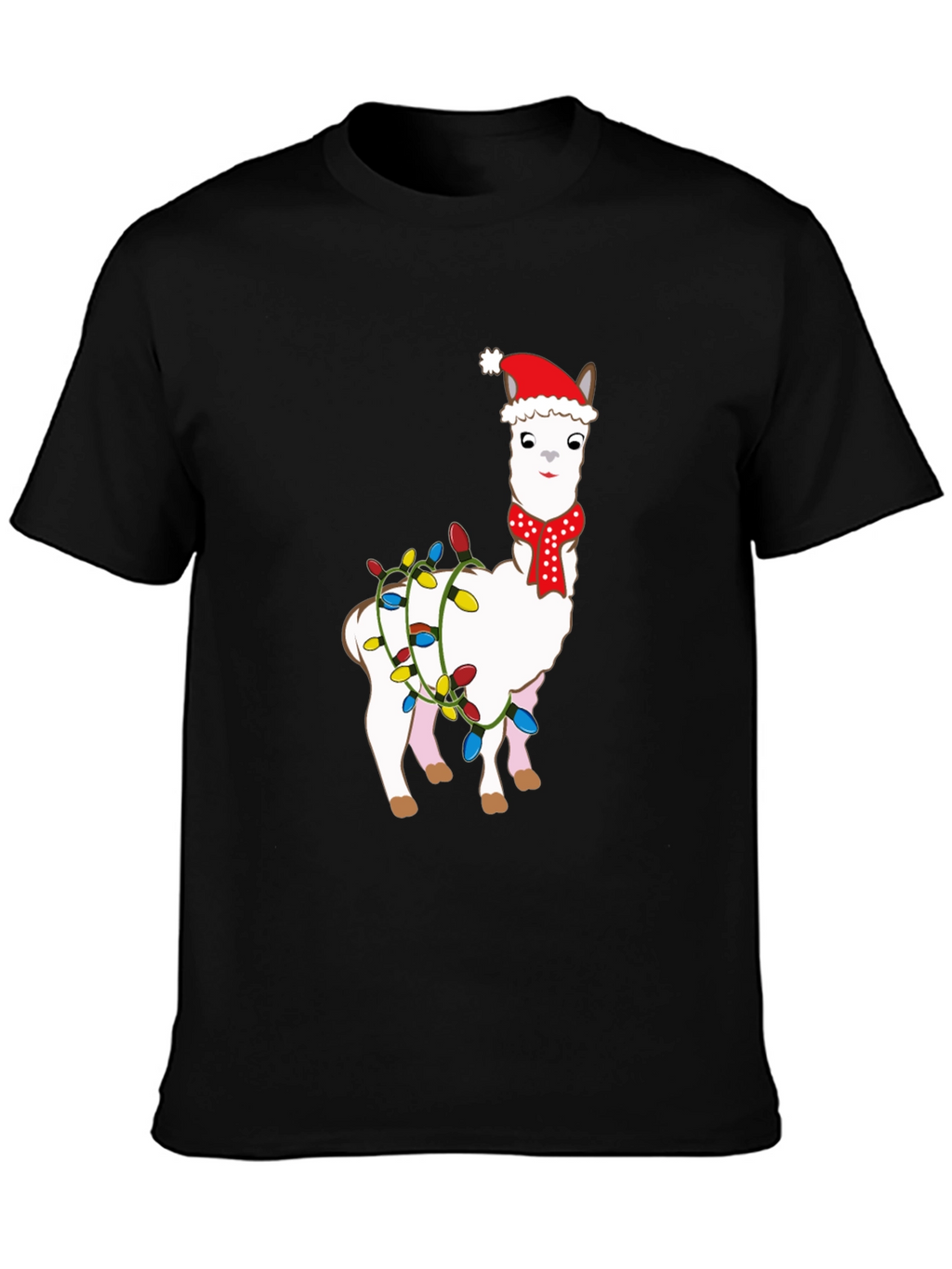 Holiday Llama Graphic Tee - Christmas Festive Shirt