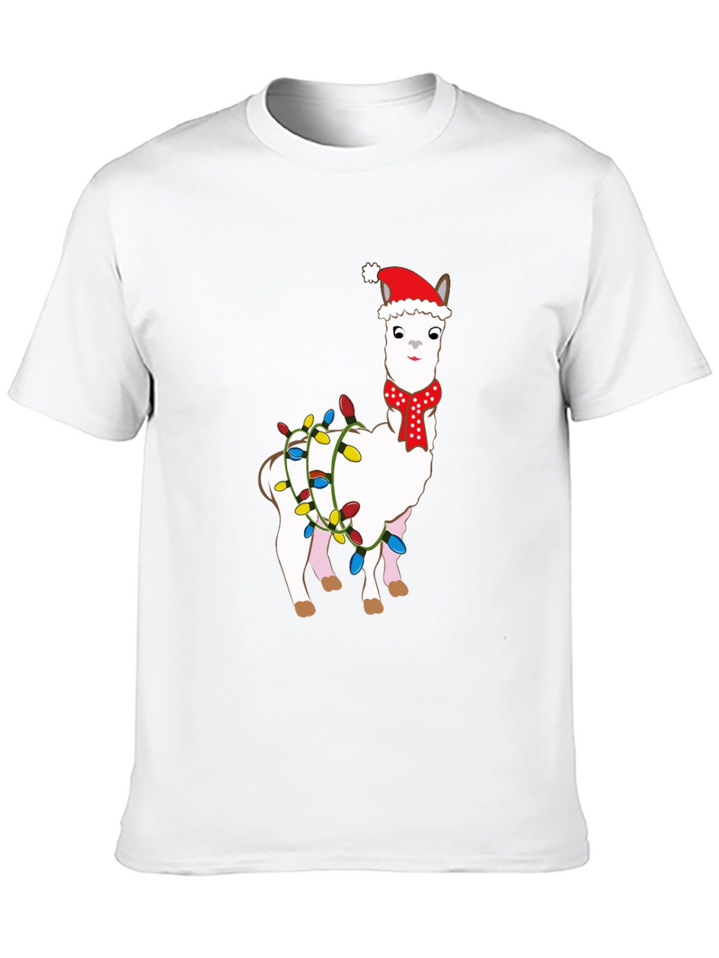 Holiday Llama Graphic Tee - Christmas Festive Shirt