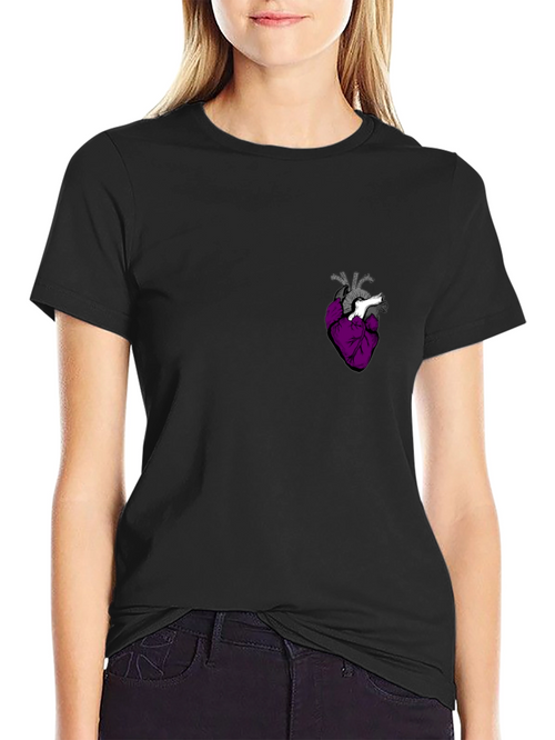 Anatomical Heart Graphic Tee - Black T-Shirt