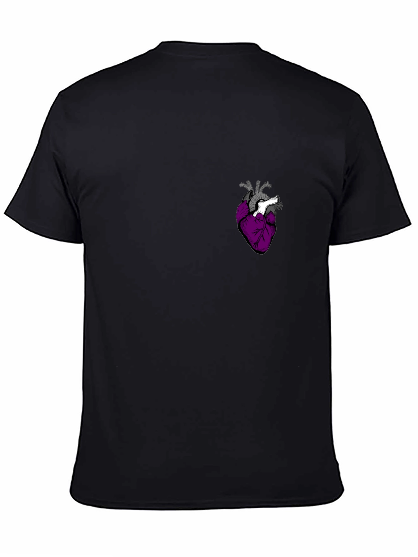 Anatomical Heart Graphic Tee - Black T-Shirt