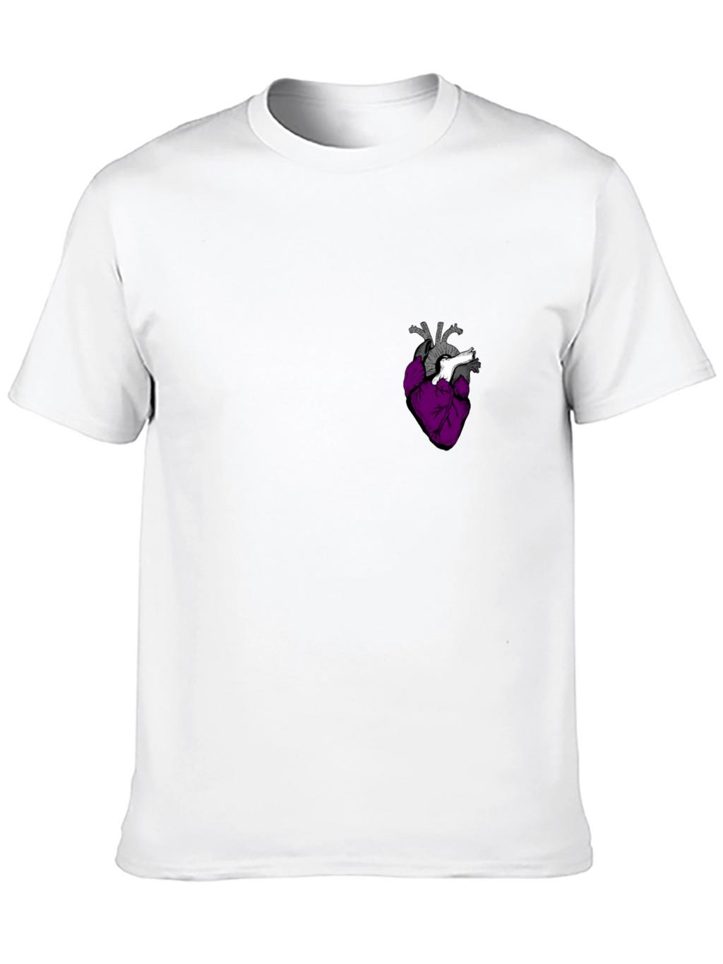 Anatomical Heart Graphic Tee - Black T-Shirt