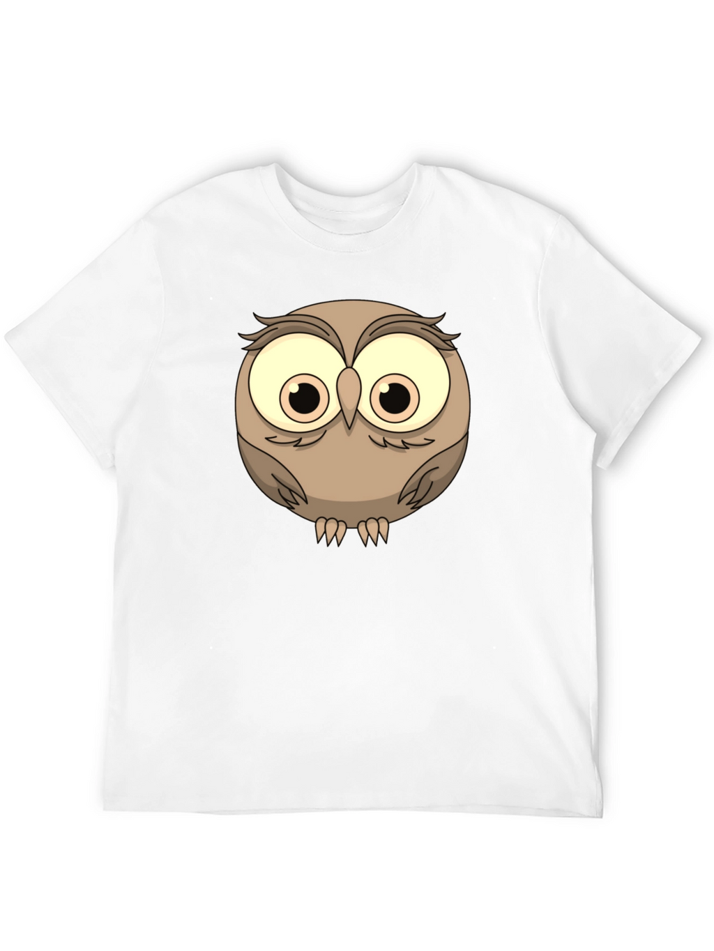 Cute Owl Graphic Tee - Mens Black T-Shirt