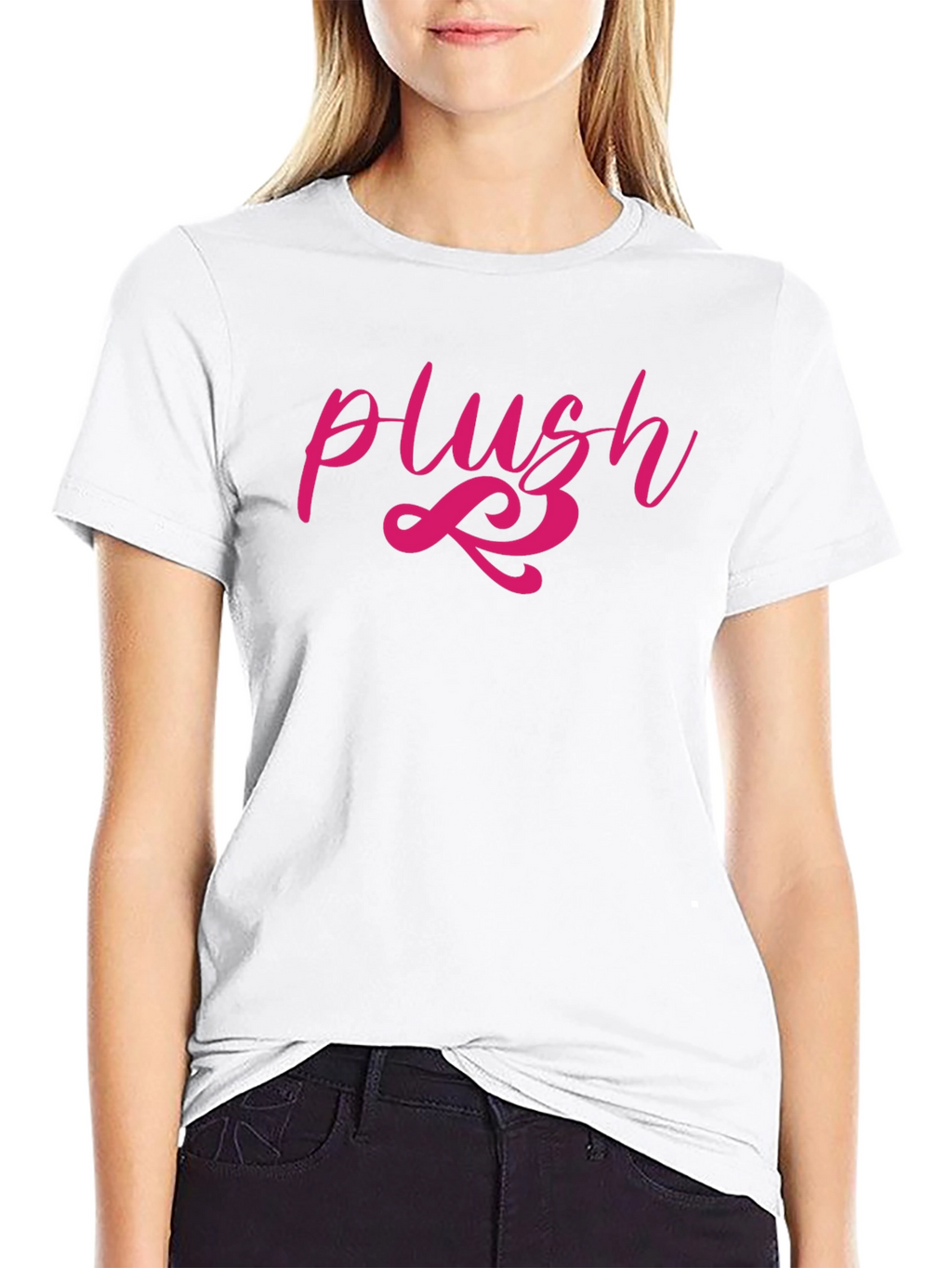 Plush Graphic Tee - Stylish Mens Black T-Shirt
