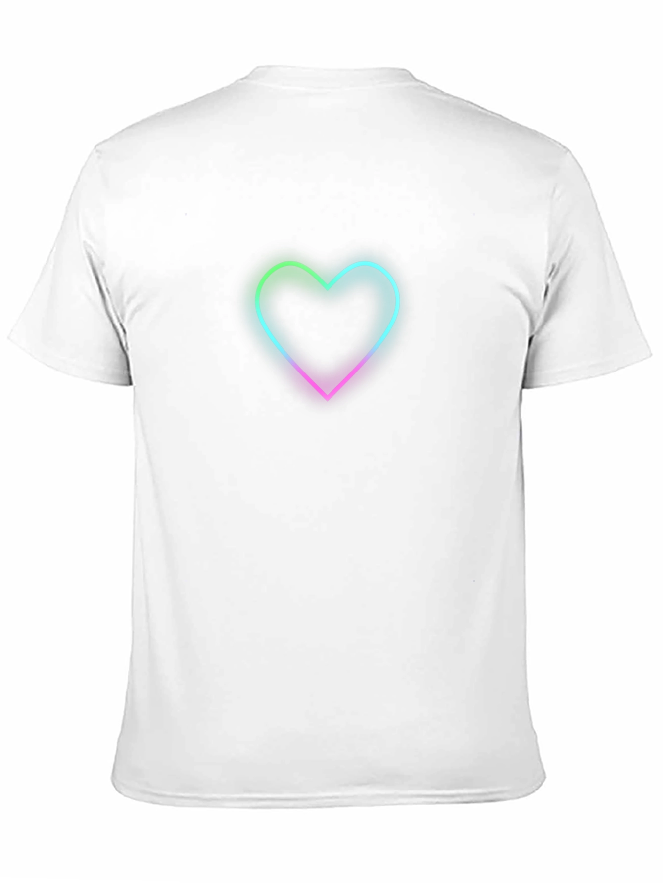Neon Heart Black T-Shirt