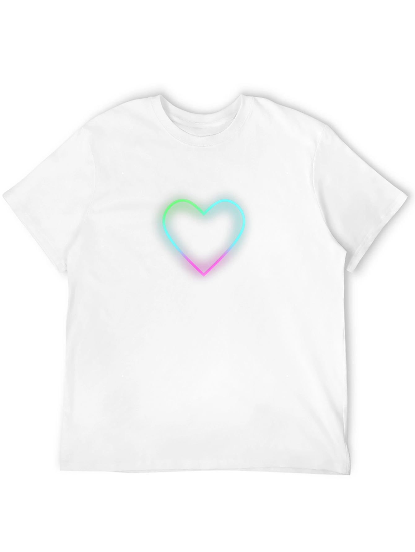 Neon Heart Black T-Shirt