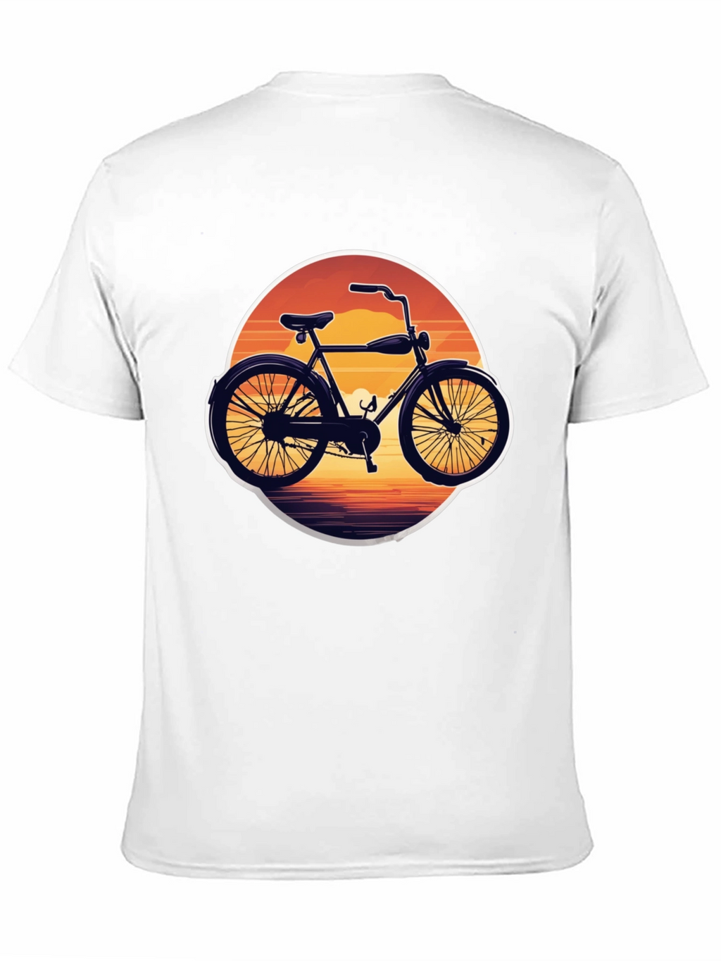 Retro Bicycle Sunset Graphic Tee