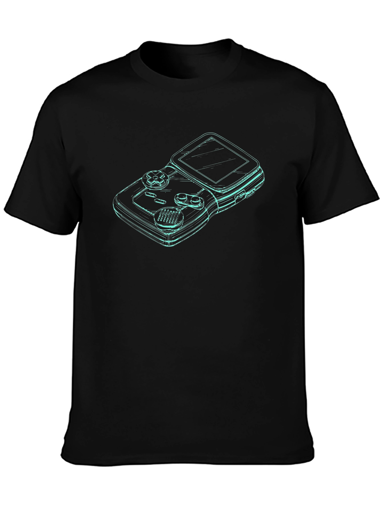 Retro Gamer Tee - Classic Console Outline Design
