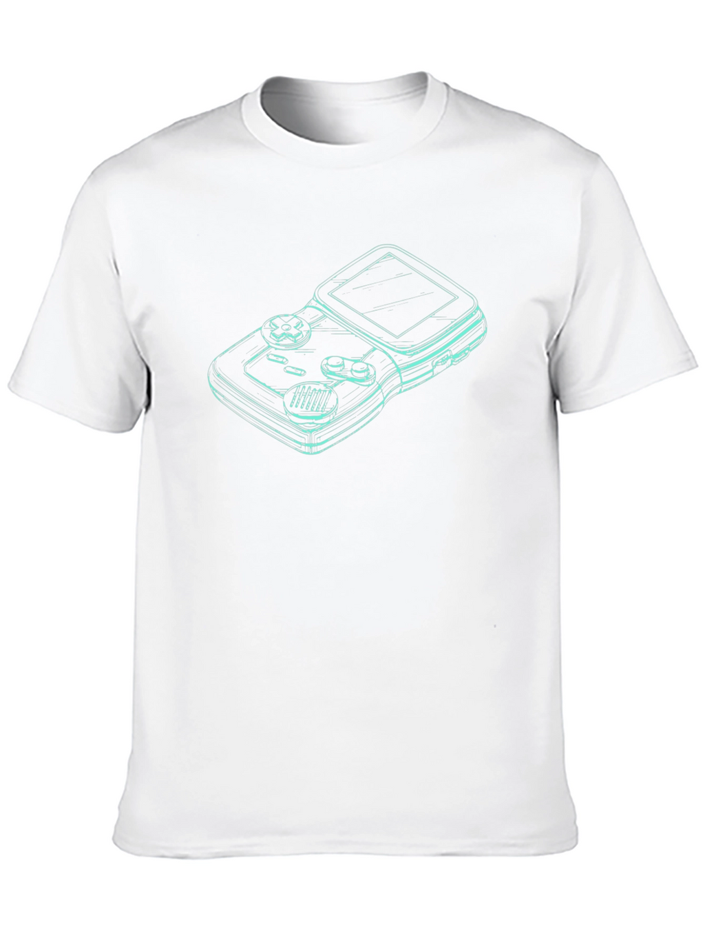 Retro Gamer Tee - Classic Console Outline Design