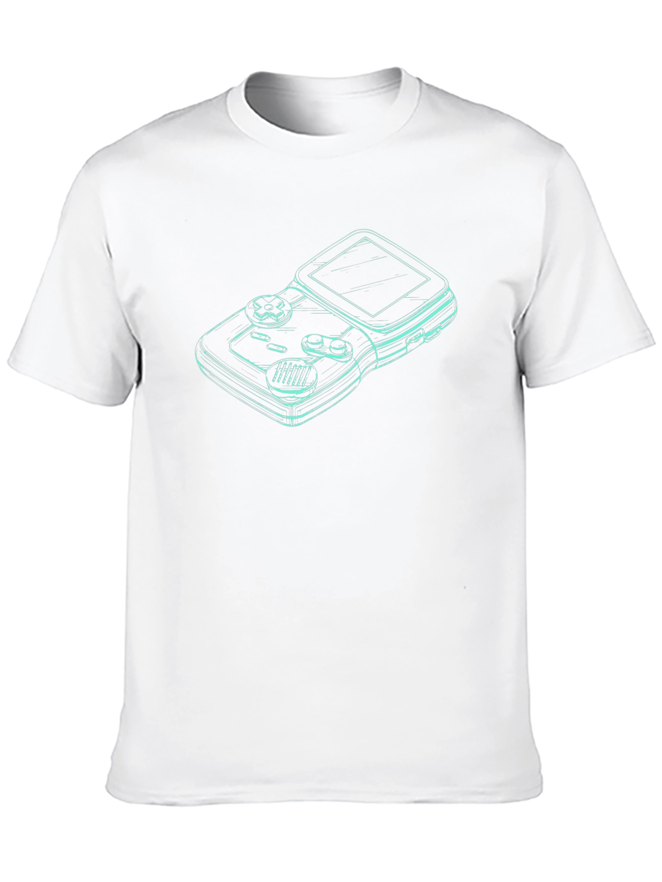 Retro Gamer Tee - Classic Console Outline Design