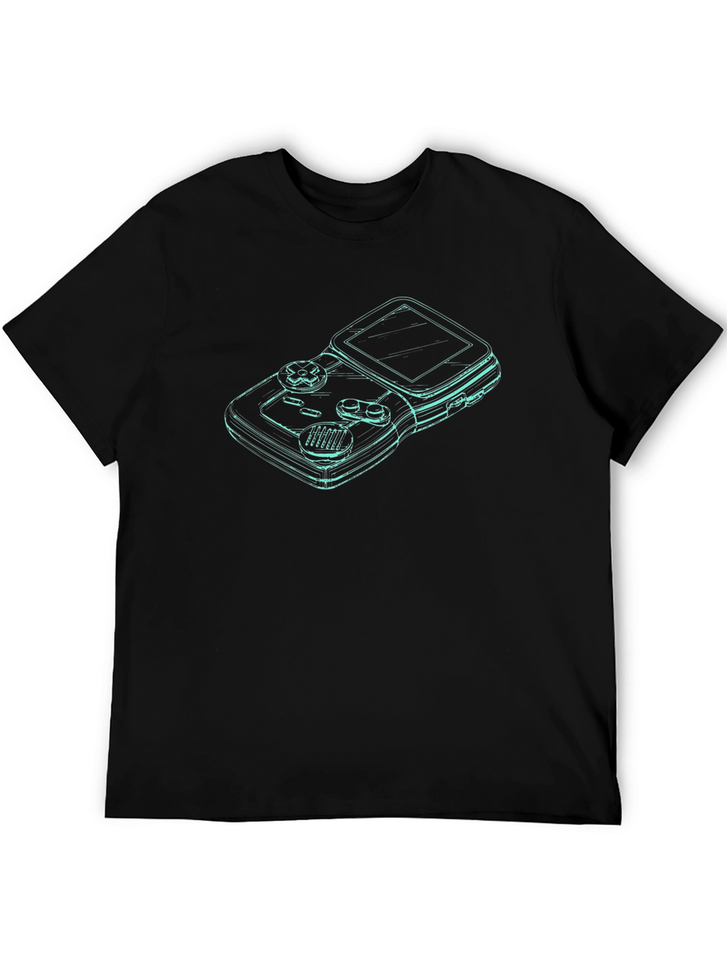 Retro Gamer Tee - Classic Console Outline Design