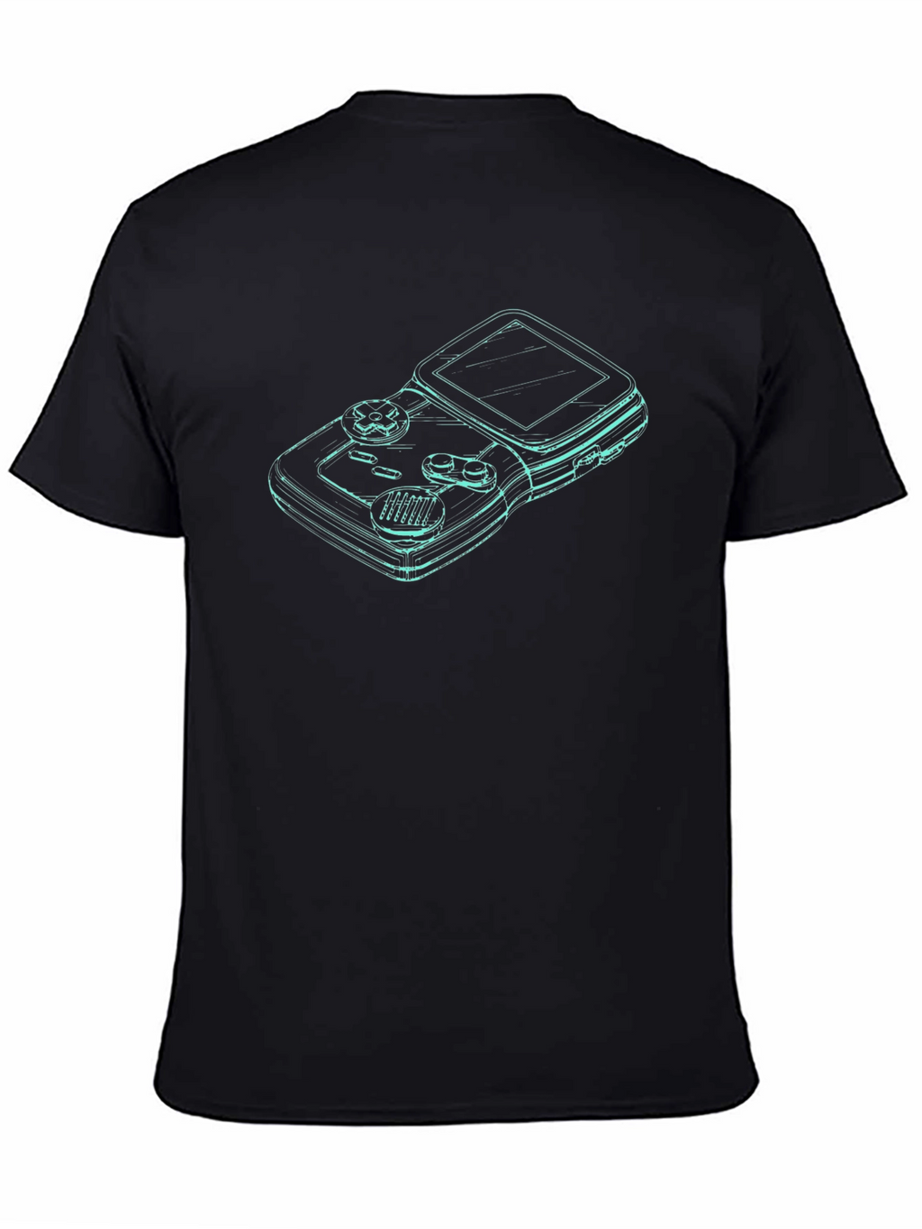 Retro Gamer Tee - Classic Console Outline Design