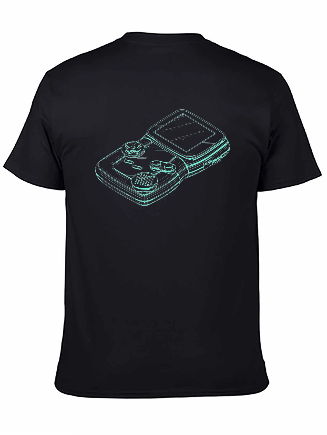 Retro Gamer Tee - Classic Console Outline Design