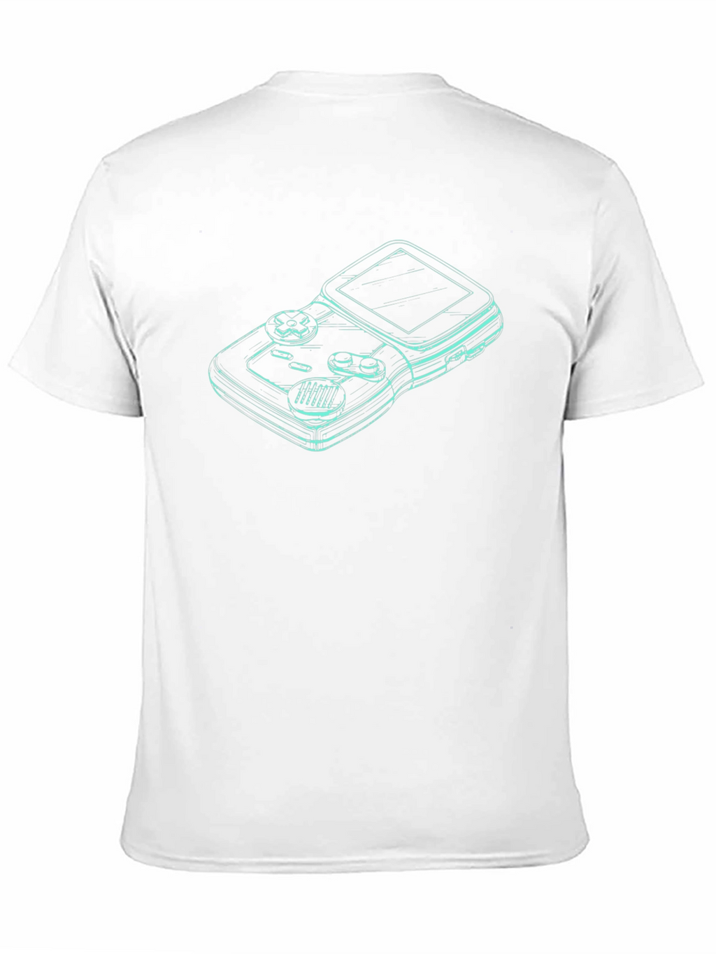 Retro Gamer Tee - Classic Console Outline Design