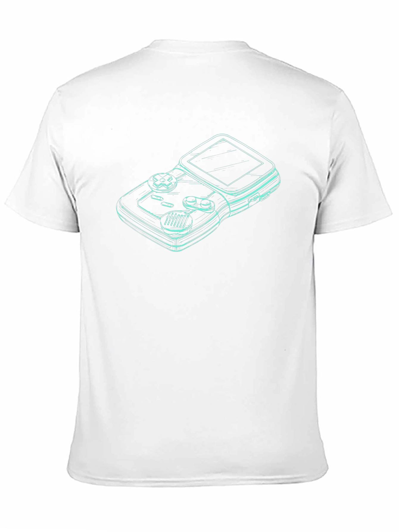 Retro Gamer Tee - Classic Console Outline Design
