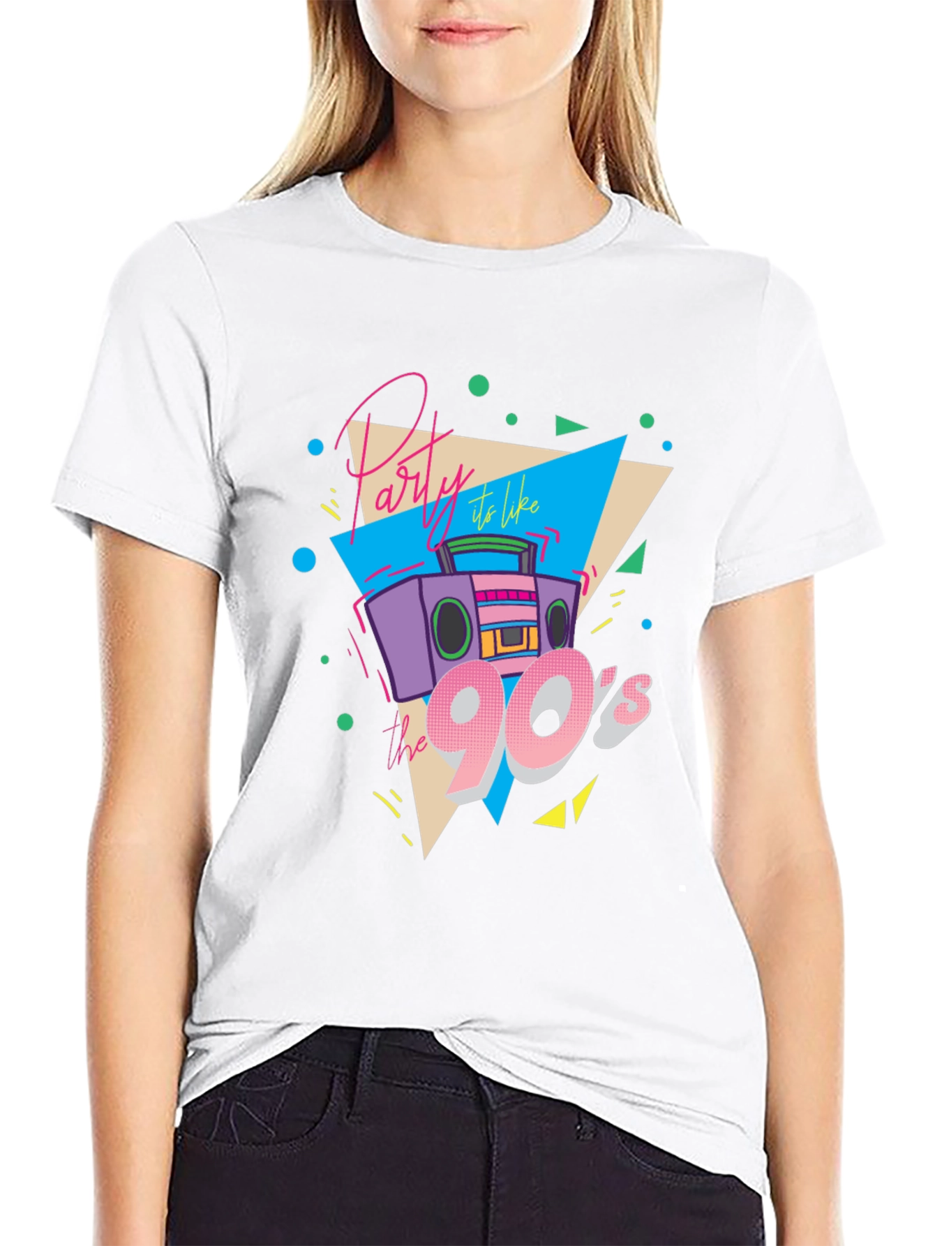 Party Like the 90s Black T-Shirt