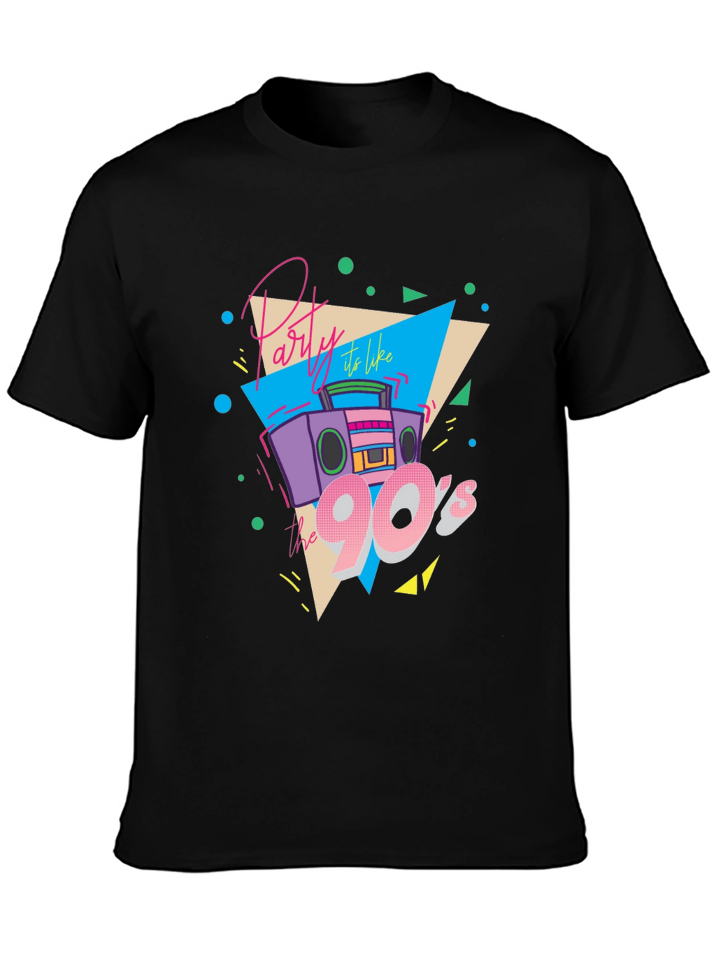 Party Like the 90s Black T-Shirt
