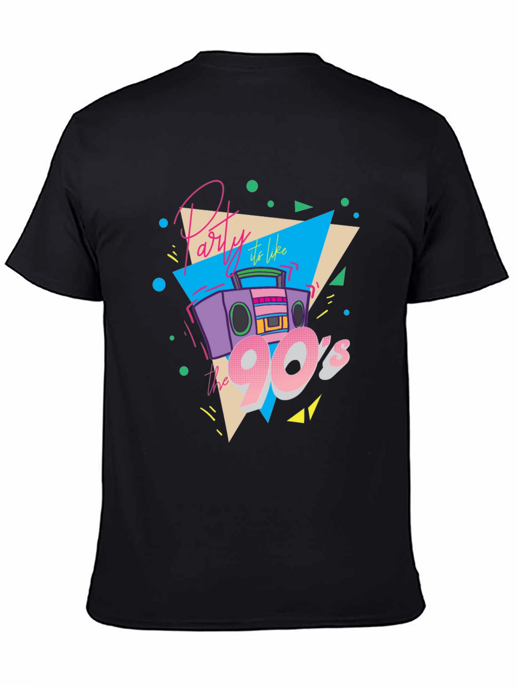 Party Like the 90s Black T-Shirt