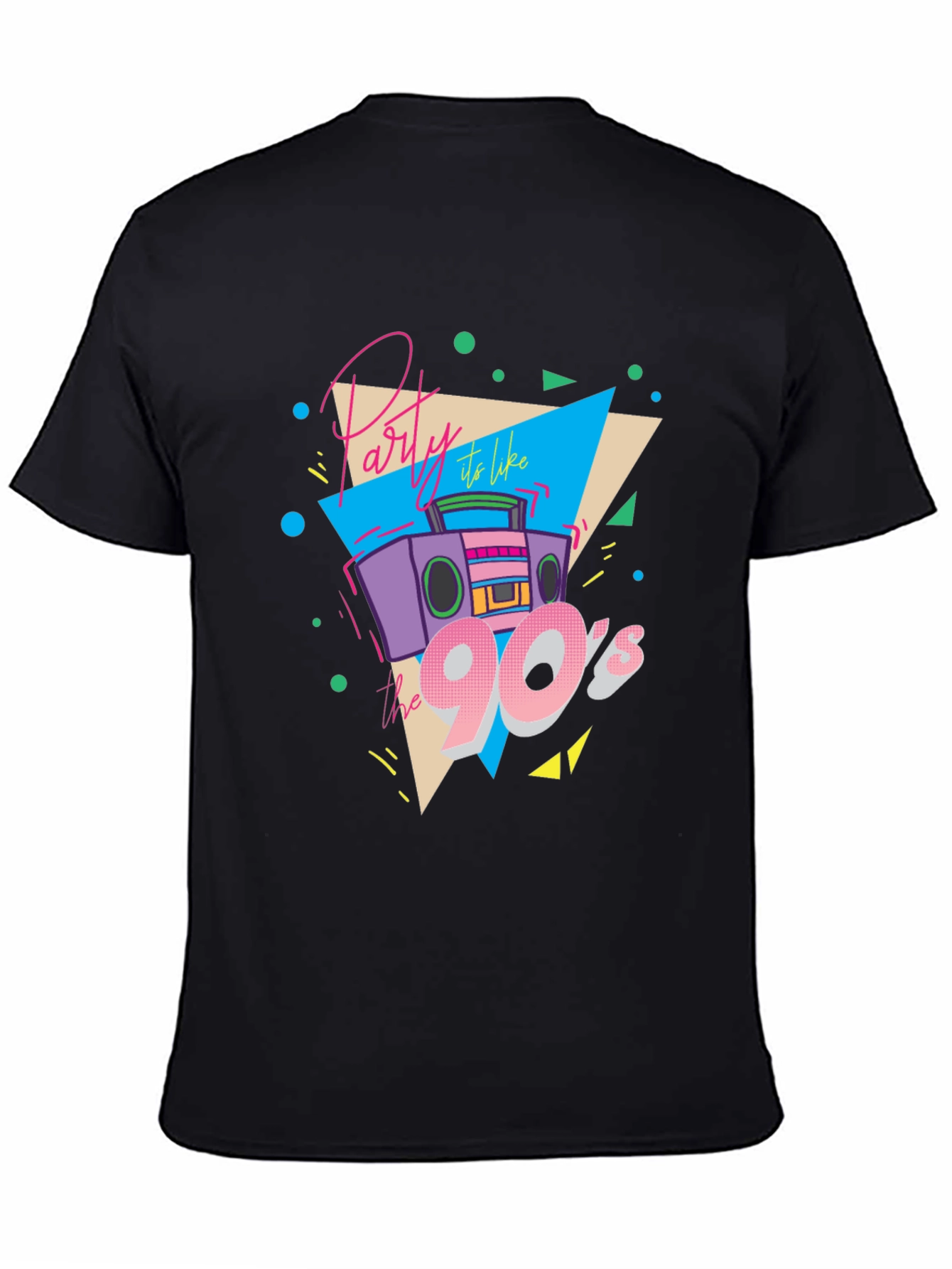 Party Like the 90s Black T-Shirt