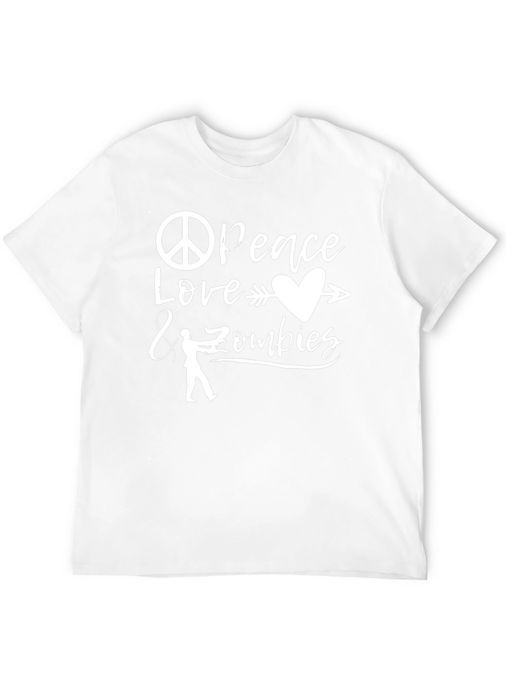 Peace Love & Zombies Graphic T-Shirt