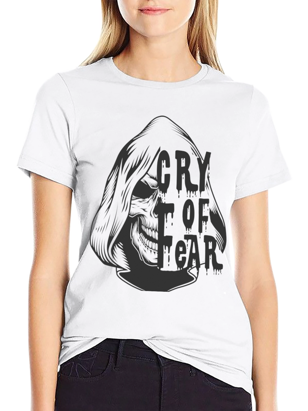 Cry of Fear Skull Graphic Tee - Black