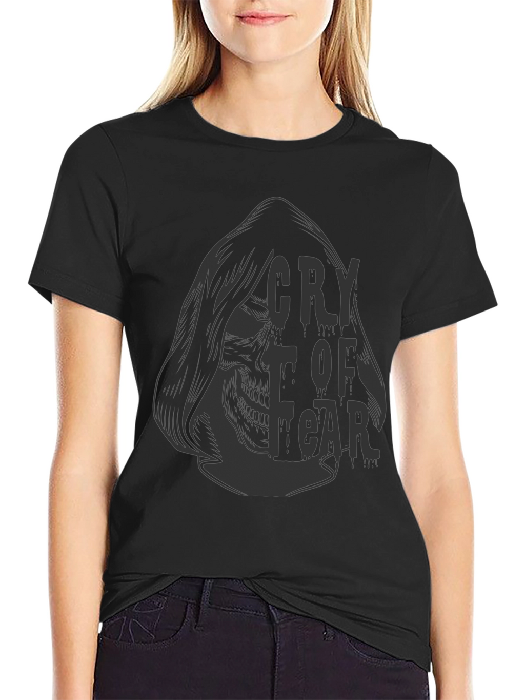 Cry of Fear Skull Graphic Tee - Black