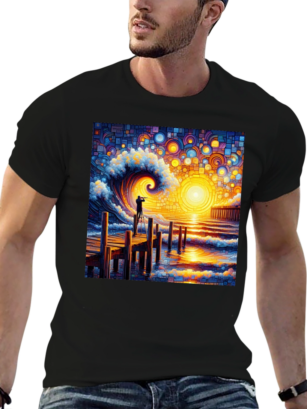 Ocean Wave Photographer Graphic Tee