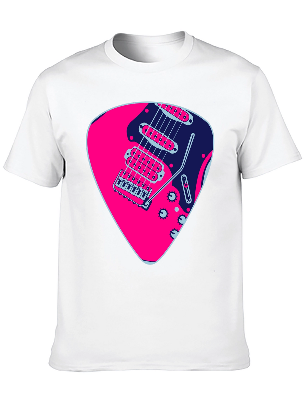 Guitar Pick Graphic Black T-Shirt
